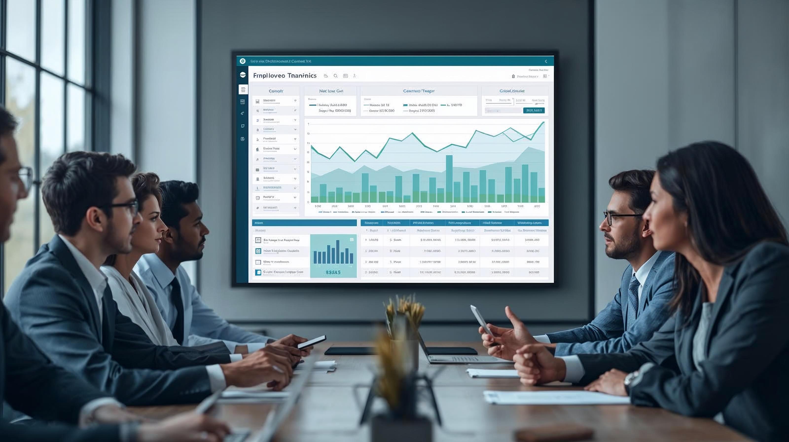 Employee turnover cost estimator banner image showing workforce and finance planning concepts